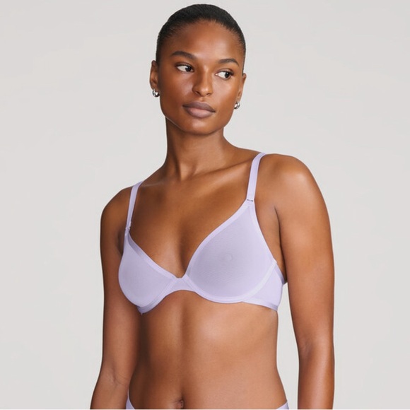 CUUP “Plunge” mesh bra in Amethyst, 38C, New, never worn, came without tags. - Picture 2 of 7
